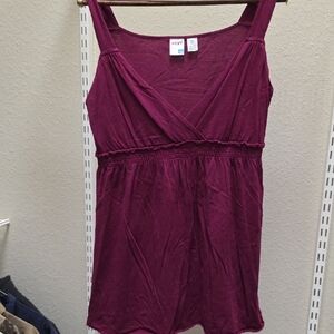 Roxy Sleeveless V-Neck Tank Dress - Berry Plum